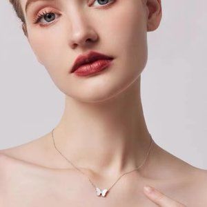 Sterling silver butterfly necklace